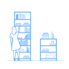 Furniture Bookcases Ikea Billy Outline Svg Vector, Free Vectors File